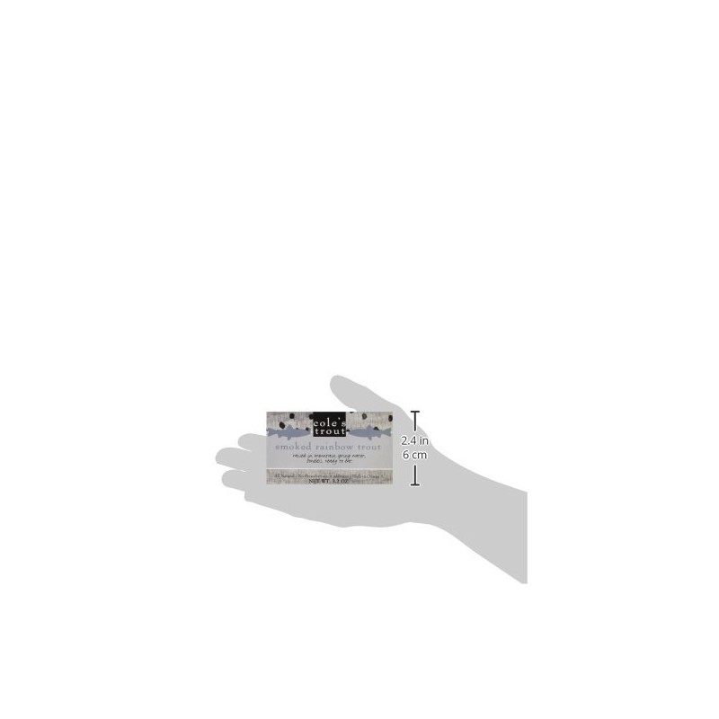 Cole's Applewood Smoked Rainbow Trout, 3.2 Oz. Cans (Pack of