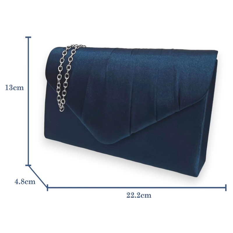 fi9® LADIES SATIN PARTY PROM BRIDAL EVENING CLUTCH HAND BAG