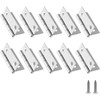 10 Pack 1 Inch Hinge, Stainless Steel Folding Hinges, Cabinet