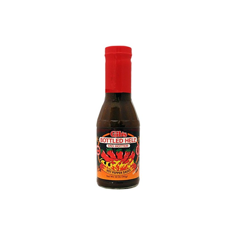 Gib's Bottled Hell"MO Hotter" Hot Pepper Sauce - 12 OZ