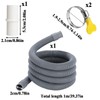 1M Washing Machine Waste Pipe Extension Adapter Kit, Dishwasher Hose