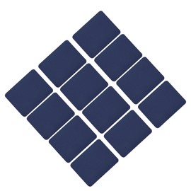 sourcing map 16Pcs Iron on Patches Fabric Repair Patches Iron-On Mending Fabric Navy Blue 4.9"x3.7" for Clothes Repair, Pants, Bags Hole Repairing and Decoration