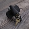 OTOTEC T Black Garage Door Lock 75mm Shaft 35mm Fixing