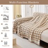 STACYPIK Boho Sofa Cover Beige Khaki Geometric Couch Cover for