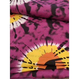 Recycled Indonesia Fabric Color Burst Purple  36 Wide Sold by the Yard