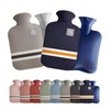 EA hot water pack, heating pack, thermal insulation, portable knit water bag 2L green