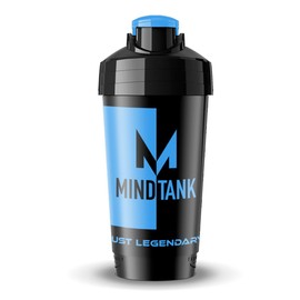 MINDTANK Shaker 700 ml blue, special base for perfect shaking, dishwasher safe