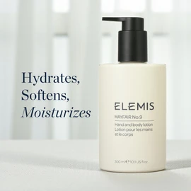 ELEMIS Mayfair No.9 Hand & Body Lotion 300ml - Luxurious Moisturizing Lotion, Nourishes & Softens Skin, Lightly Scented with Floral Notes, for Daily Hydration