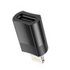 Hoco UA17 Lightning to USB-C OTG Adapter, Black