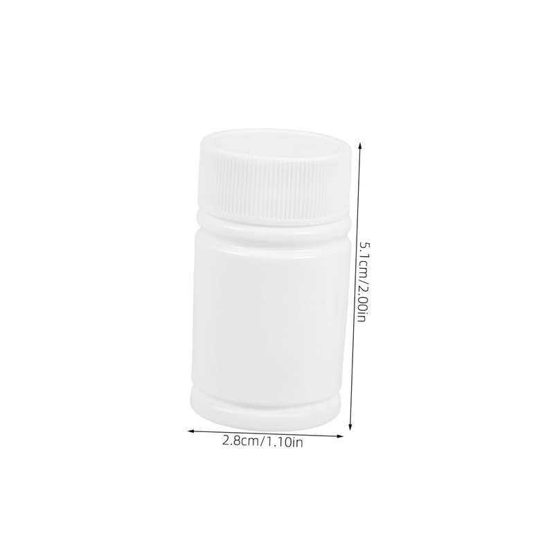 COLLBATH Portable 20ml Plastic Sample Bottles Empty Vials for Fish