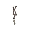 HANDCRAFTED NAUTICAL DÉCOR Rustic Copper Cast Iron Letter K Alphabet