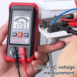 Smart Digital Multimeter, 2000 Counts Multimeter Tester Auto-Ranging Voltage Tester, High Precision Multiple Tester Handheld AC Voltmeter for Car