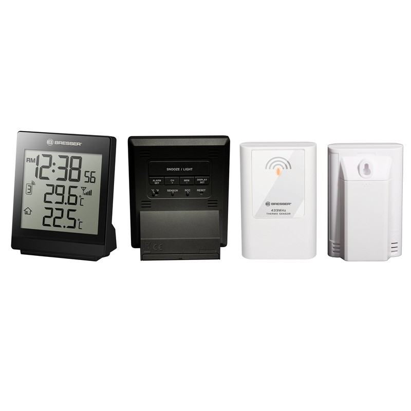 Bresser Wireless Temperature Station Weather Station Temeo SQ with outdoor