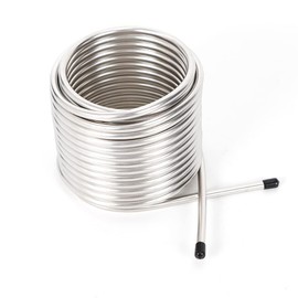 Headery Stainless Steel Immersion Wort Chiller, Double Layer Food Grade Stainless Steel Coil Pipe for Cooling Beer & Malt, Beer Chiller Brewing Equipment for Home Brewing