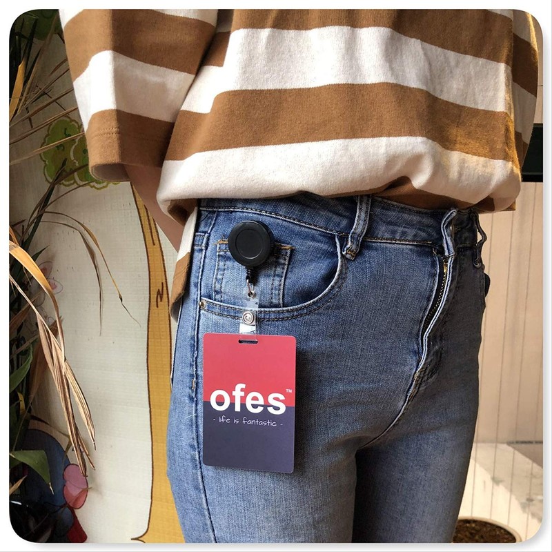 QREEL - 2 Pack - Retractable ID Name Badge Holder