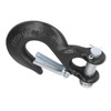 3/8in Clevis Safety Hook Steel 18000lbs Limit Capacity Antirust for