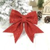 Jupsk Christmas Bow Set, 20 Pieces Bows Glitter Christmas Decoration