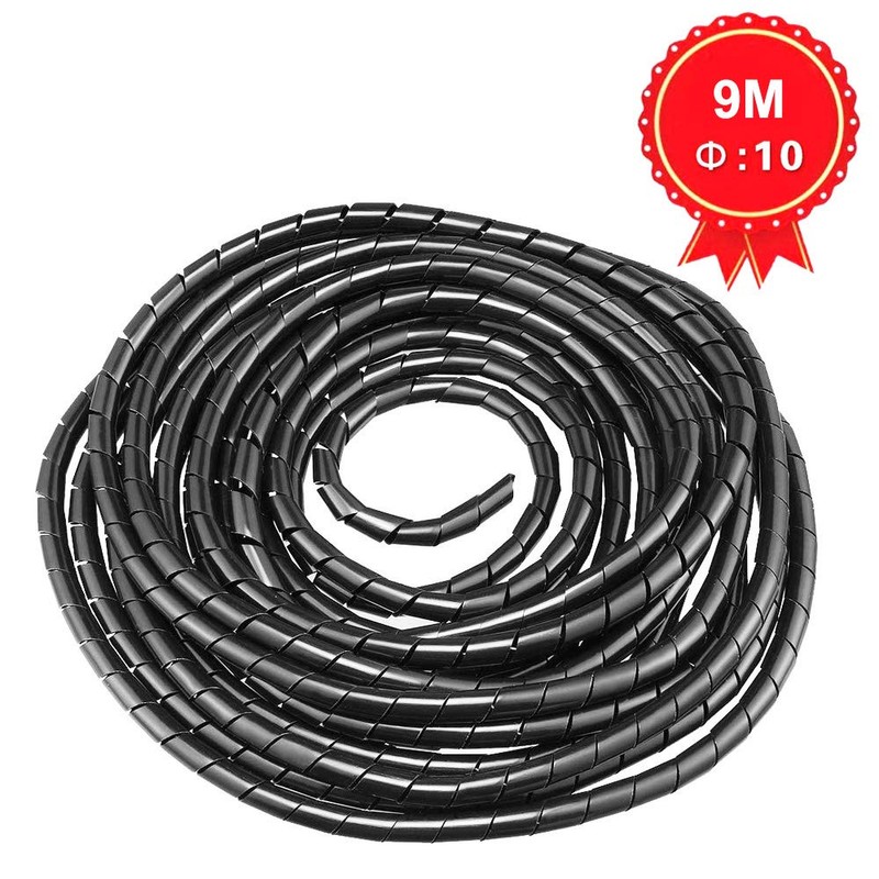 GTIWUNG 1pcs Spiral Tube Spiral Cable Wrap 10mm Diameter Total