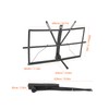 Folding Sheet Music Stand Metal Adjustable Portable Foldable Desktop Table