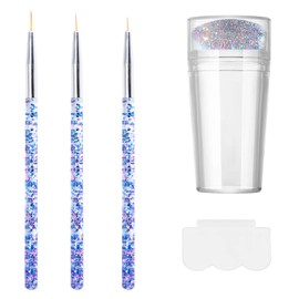 Clear Nail Stamper Nagel Art Liner Pinsel Nail Art Stamper Gel Nagel Pinsel Nageldesign Pinsel Jelly Nail Stamper French Tip Silikon Jelly Nagel Stempel French Nails Stempel Nagelkunst Stempel