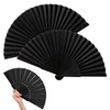Zulbceo Pack of 3 Foldable Silk Hand Fans, Chinese Tai