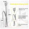 Slip on Drapery Hooks 3 INCHES (7.5 CM). Holiday Decoration