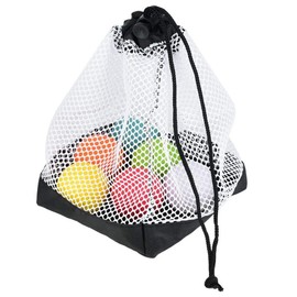 Broco Golf Ball Bag,Nylon Mesh Drawstring Pouch 36 Balls Holder Storage Net Bag Accessory