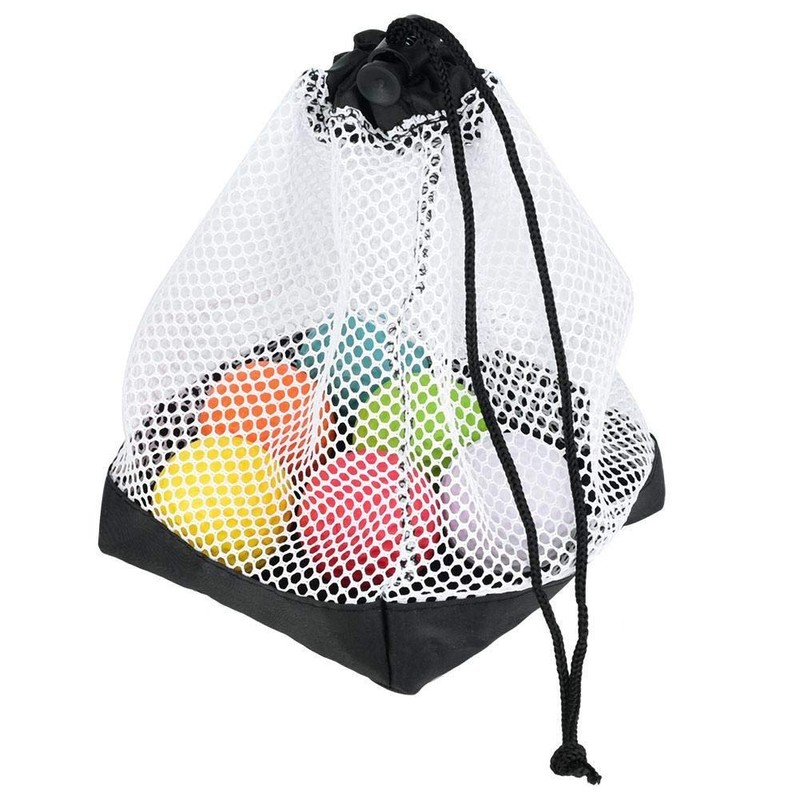 Broco Golf Ball Bag,Nylon Mesh Drawstring Pouch 36 Balls Holder