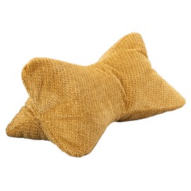 CozyKing Leseknochen Vinci Gold Neck Pillow Bone Pillow Neck Roll Reading Pillow Oeko-Tex 100 Certified and Washable at 40°C - Pillow for Neck, Knee or Belly for Reading or Relaxing - 38 x 19 x 19 cm