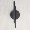 INCREWAY Brushed Black Drawer Pulls 2 Set Half Moon Drawer