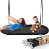SereneLife 67 in Oval Platform Swing w/ Hang Kit Indoor/Outdoor