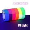 YOMDID 5 개/대 UV Gaffer 형광 테이프 블랙 라이트 반응성
