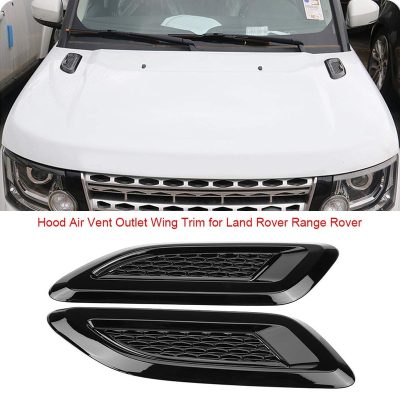 TKSE Air Vent Wing Trim, Universal Carbon Fiber Exterior Hood