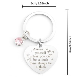 LmashRbaiw Duck Gifts,Duck Keyring,Duck Keychain,Duck Gifts for Women,Duck Lovers Gift for Her,Duck Themed Gifts,Encouragement Gifts,Motivational Gifts