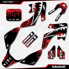 Factory EFX Red Camo Savage Racing Graphics kit Fits 04-12 Honda Crf50 CRF 50 Decal