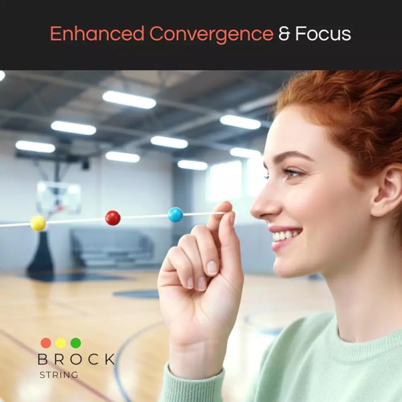 Brock 브록 스트링 시력 융합 부족 훈련 도구로 눈 근육
