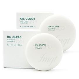 The Face Shop 더페이스샵 오일 클리어 기름종이 팩트 8g+8g The Face Shop Oil Clear Oil Paper Pact 8g+8g