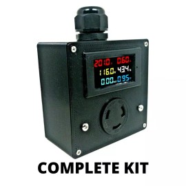 Unbranded Drok Power Meter NEMA L6-30 (Complete Kit) 200-240v Voltmeter Outlet Box
