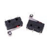Cylewet 20Pcs Momentary Hinge Metal Roller Lever Micro Switch AC