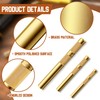 3 Pcs Brass Drift Punch Set, 3/4, 1/2, 3/8 Inch,