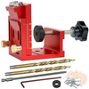 Pocket Hole Jig Kit, Adjustable Woodworking Tools Pocket Dowel Hole