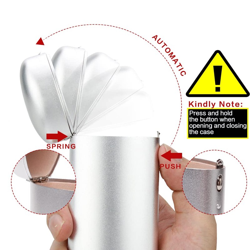 EZESO Glasses Case Spectacle Case Box Aluminum Lattice Nearsighted Eyeglass