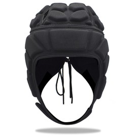 Flag Football Helmet Youth, Adjustable Soft Shell Helmet 7v7, Breathable and Comfortable Scrum Cap, Sports Protective Headgear for Soccer, Hockey, Skateboard, Roller Skating (S)