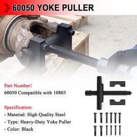 YIYUANYI 60050 Heavy-Duty Yoke Puller Kit, Replace 10803 Yoke Puller, Heavy Duty Yoke Removal Tool Kit Semi Truck Yoke Remover Works for Class 6-8 Trucks and Equipment