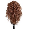 Xiaofeng Spring Curly Ponytail Hairpiece Brown Drawstring Synthetic Ponytail Extension