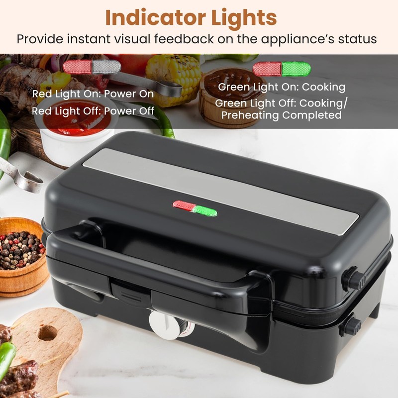 KOTEK 3 In 1 Sandwich Maker, Waffle Maker with Removable