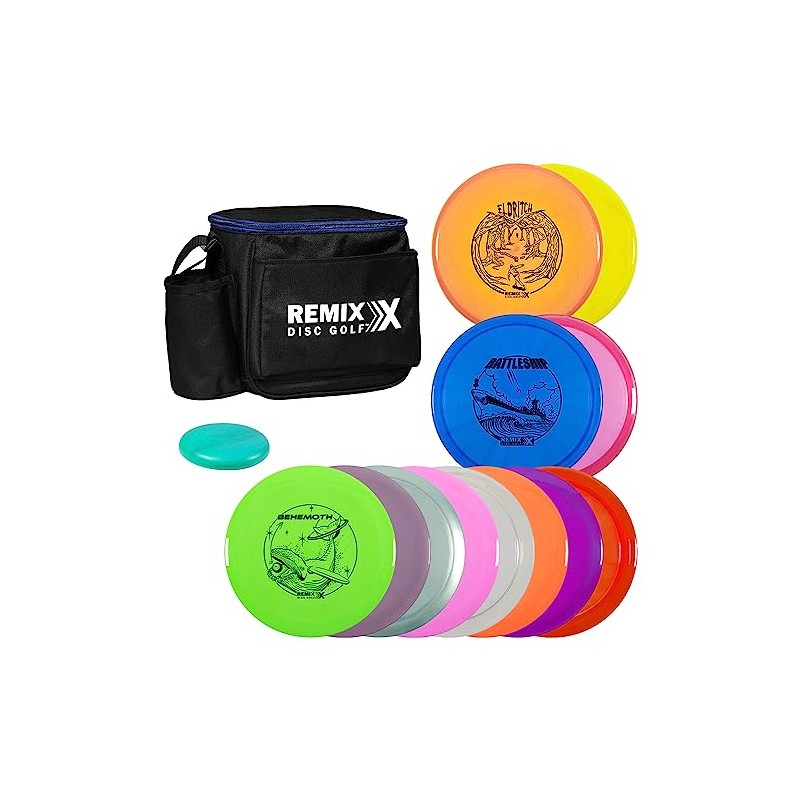 Remix Disc Golf Starter Bag + 12-Disc Set