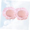 TOVINANNA Set of Pvc Shower Caps Hair Protection Cap Bathing
