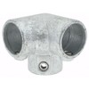 PRO-SAFE Galvanized Structural Pipe Rail Fitting: 90° Side Outlet Elbow
