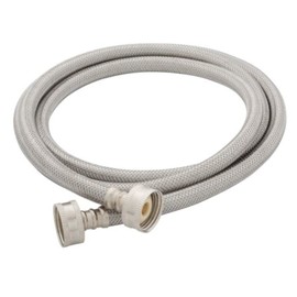 PROFLO PF146816 72" Double Reinforced Washing Machine Supply Hose - Stainless Steel